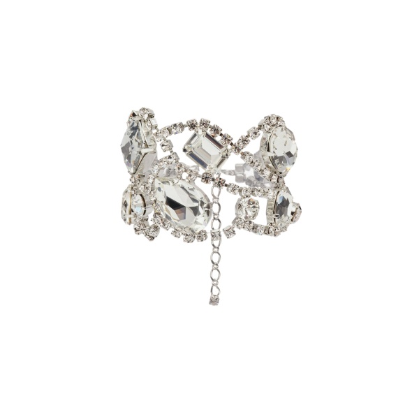 Magda Butrym Mixed-cut crystals bracelet in silver