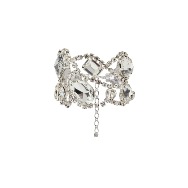 Magda Butrym Mixed-cut crystals bracelet in silver