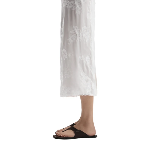 Nubuk thong flat sandals in brown - Image 4