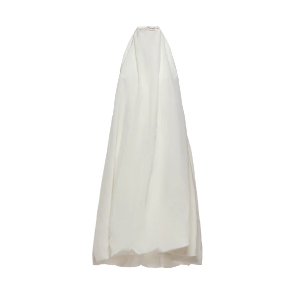 Magda Butrym Open-back halterneck balloon dress in white