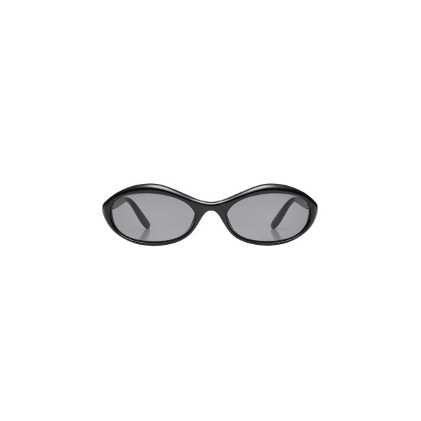 Oval sunglasses in black