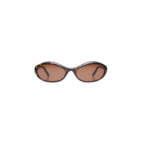 Oval sunglasses in brown