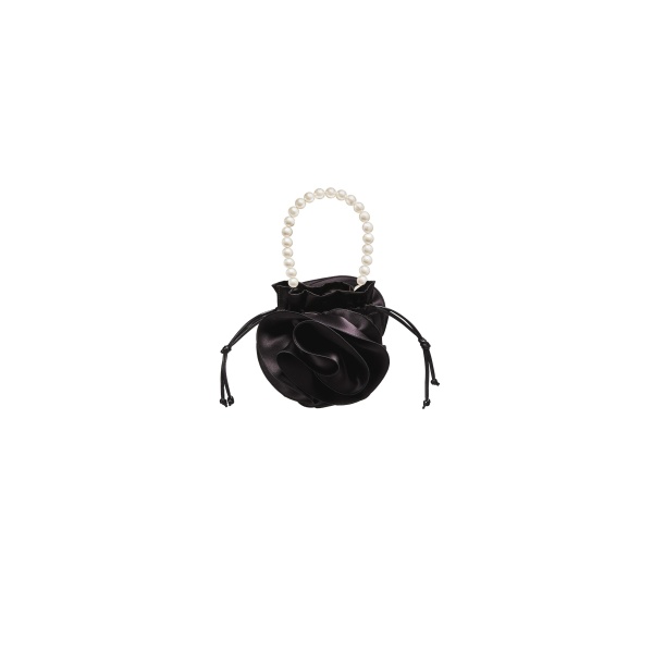 Magda Butrym Pearl Magda bag in black satin