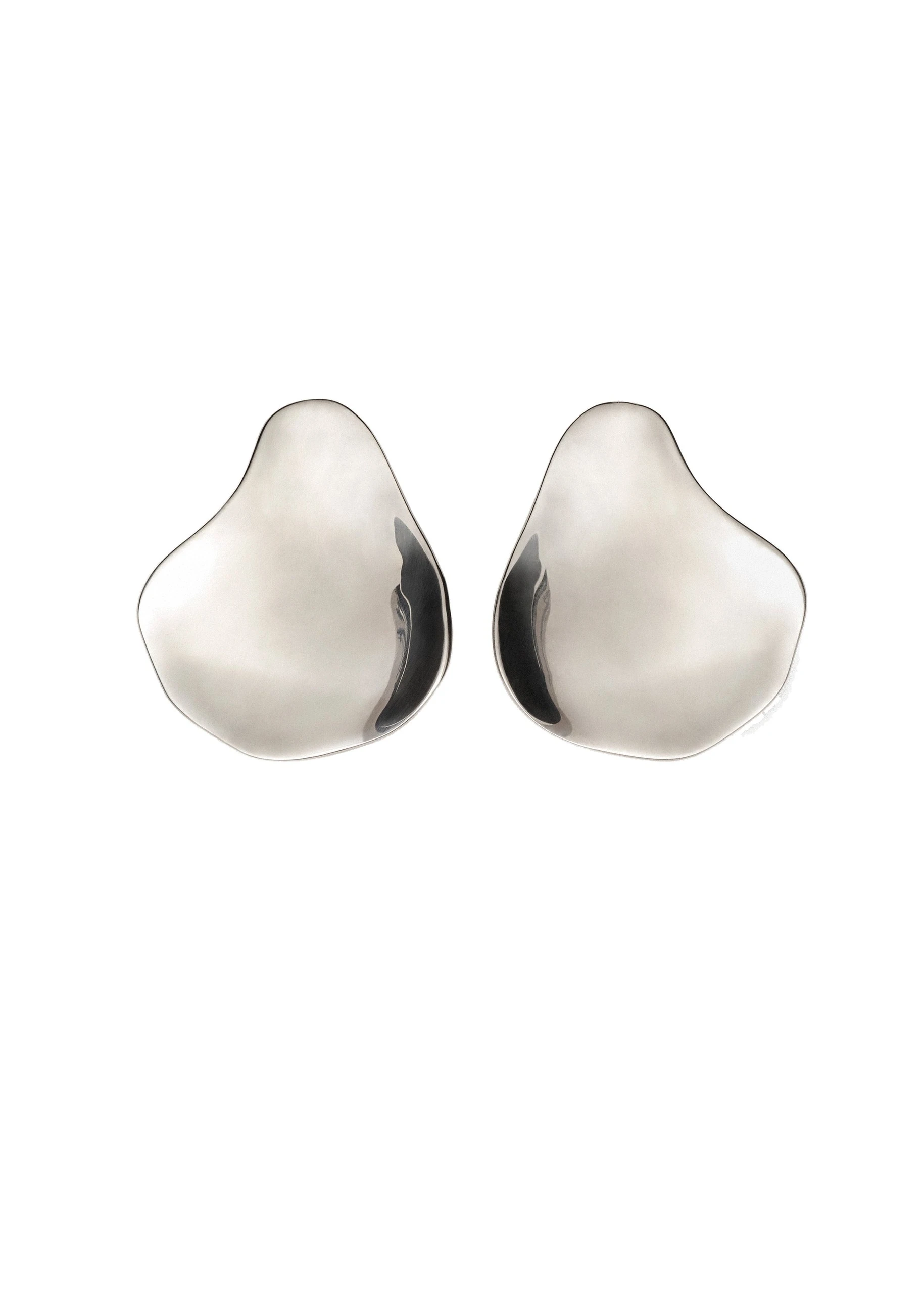 Magda Butrym Petal stud earrings in silver | Coveti Magda Butrym Petal stud earrings in silver
