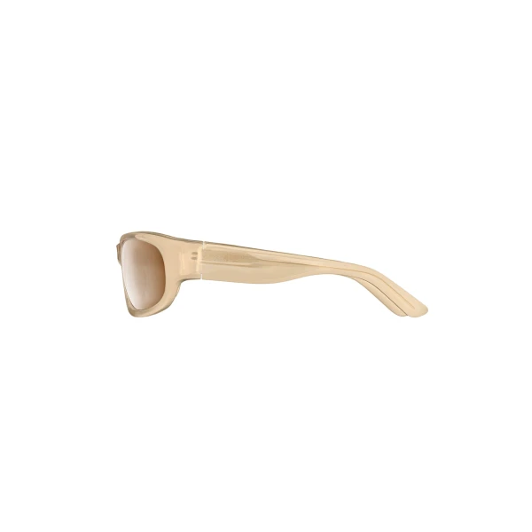 Rectangular sunglasses in beige - Image 2