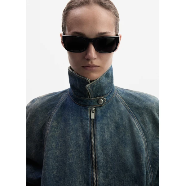 Rectangular sunglasses in black - Image 4
