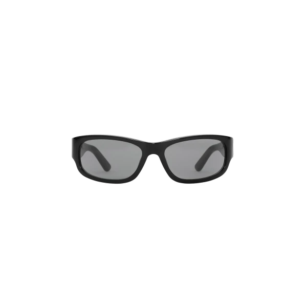 Rectangular sunglasses in black