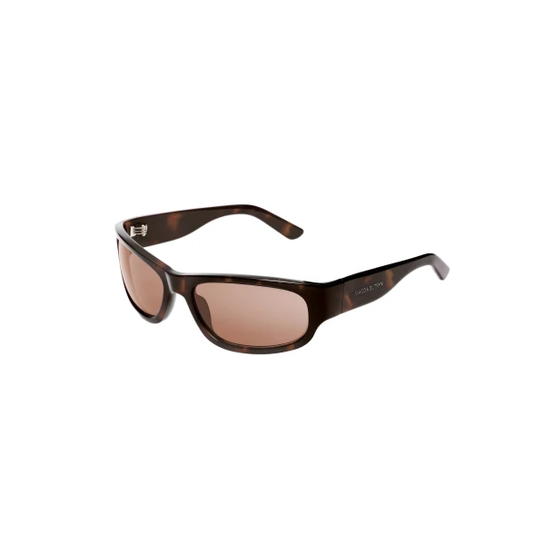 Rectangular sunglasses in brown - Image 3