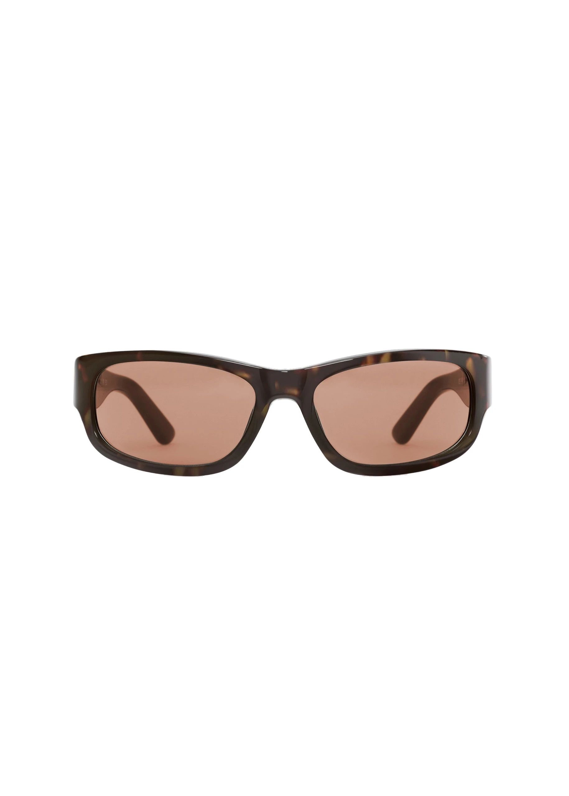Magda Butrym Rectangular sunglasses in brown | Coveti Magda Butrym Rectangular sunglasses in brown