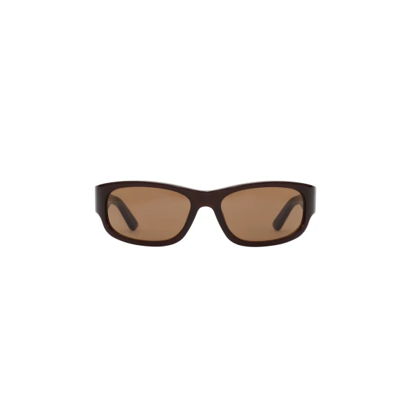 Magda Butrym Rectangular sunglasses in milky brown