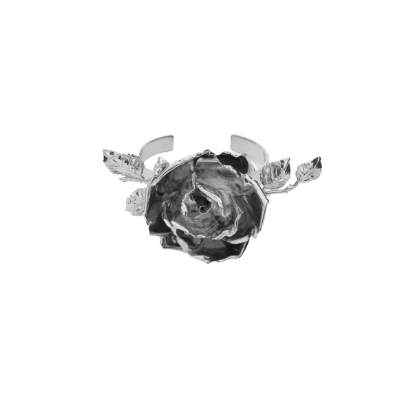Magda Butrym Rose cuff bracelet in silver
