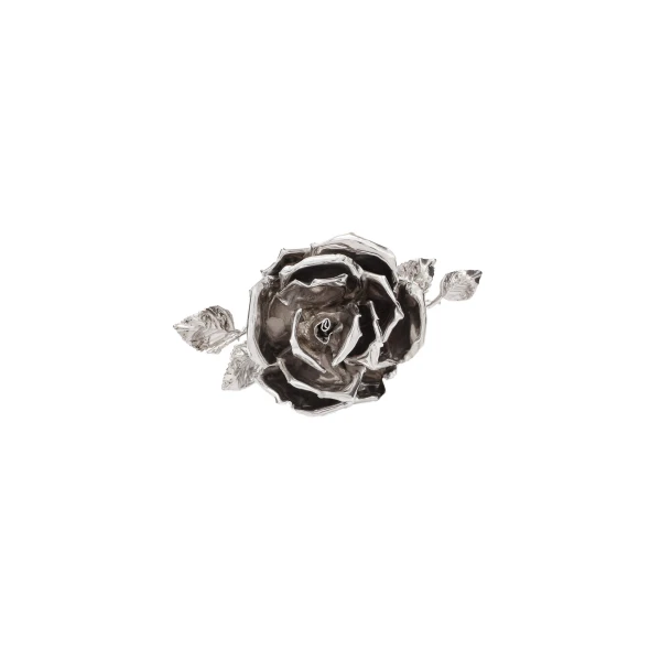 Rose ring in silver