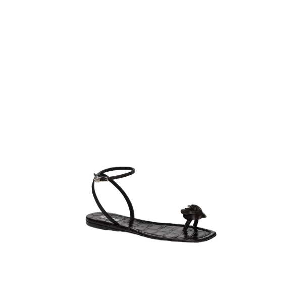 Rose toe-post sandals in croco-embossed leather - Image 2