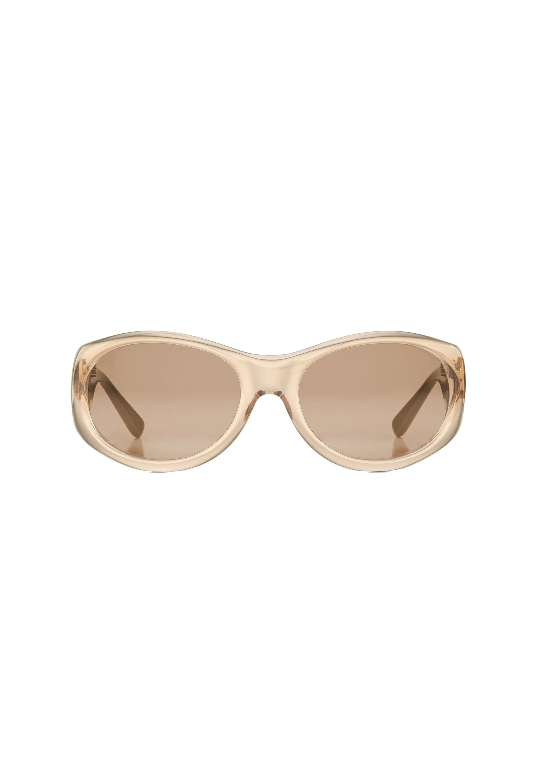 Magda Butrym Round sunglasses in beige | Coveti Magda Butrym Round sunglasses in beige