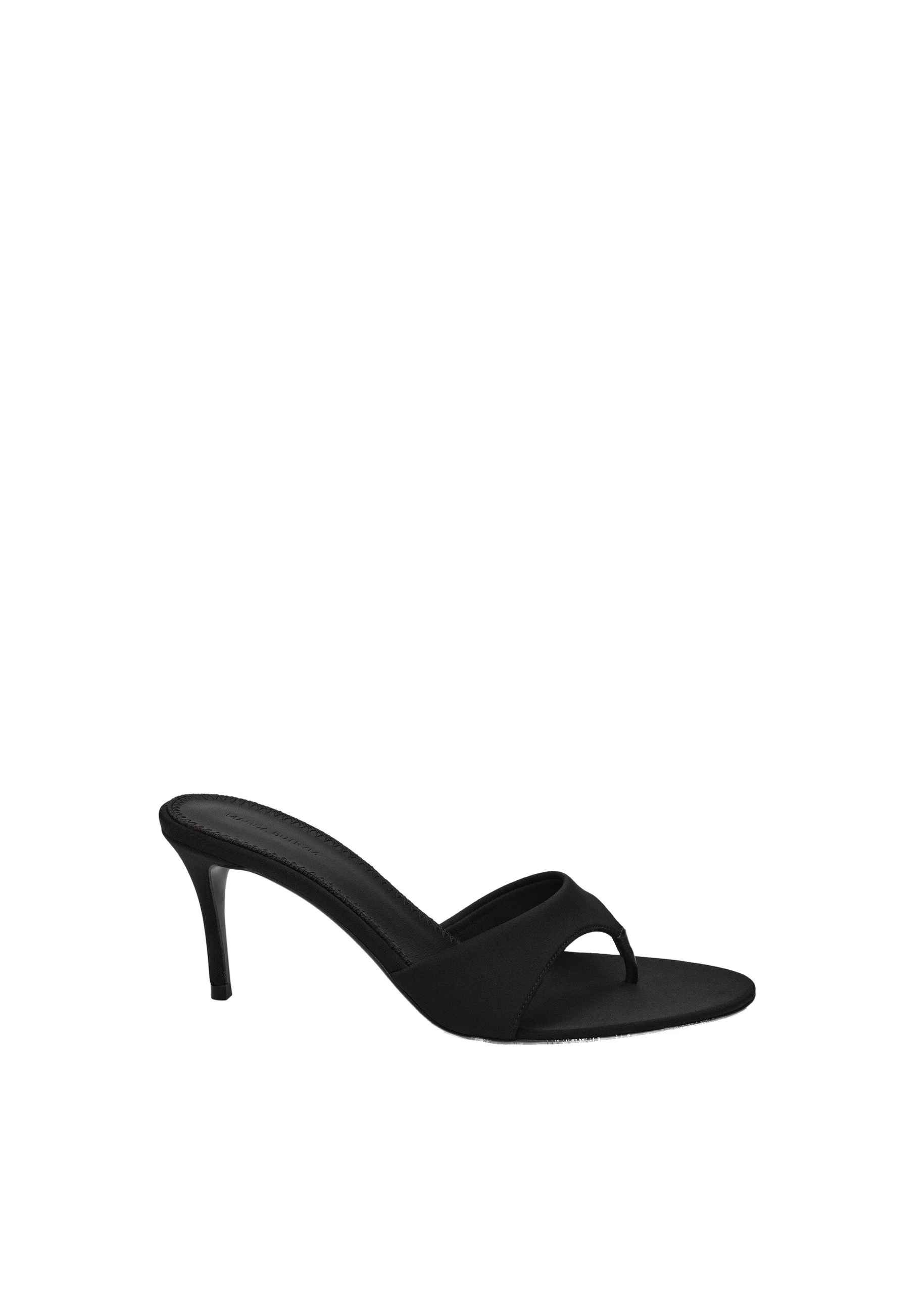 Magda Butrym Scuba thong sandals in black | Coveti Magda Butrym Scuba thong sandals in black
