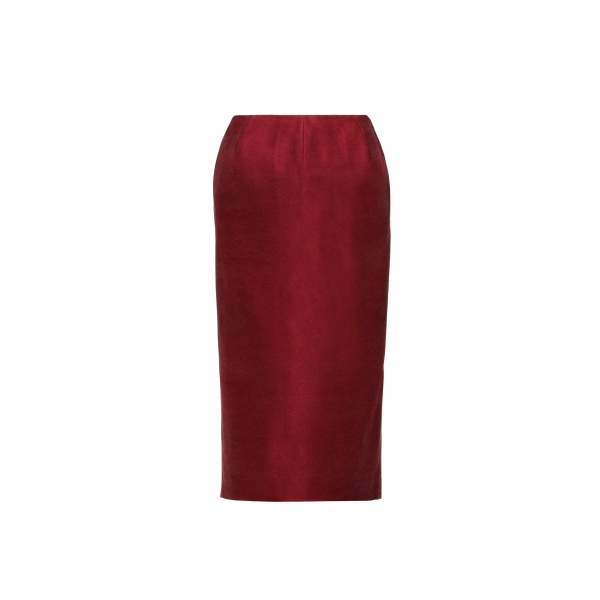 Magda Butrym Sculpted pencil skirt in red