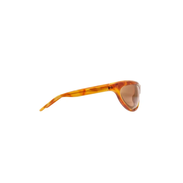 Semi-round sunglasses in amber - Image 2