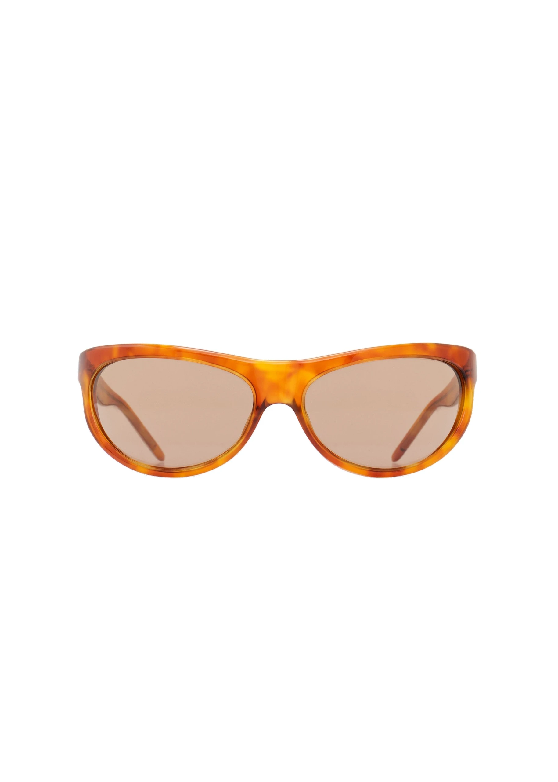 Magda Butrym Semi-round sunglasses in amber | Coveti Magda Butrym Semi-round sunglasses in amber