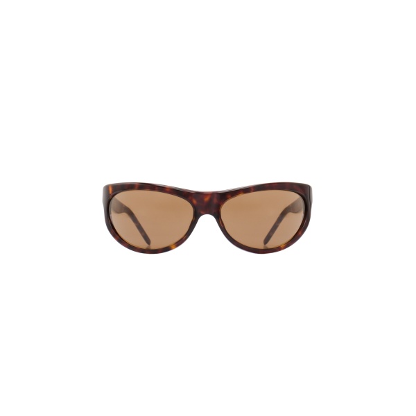 Magda Butrym Semi-round sunglasses in tortoise with brown lenses