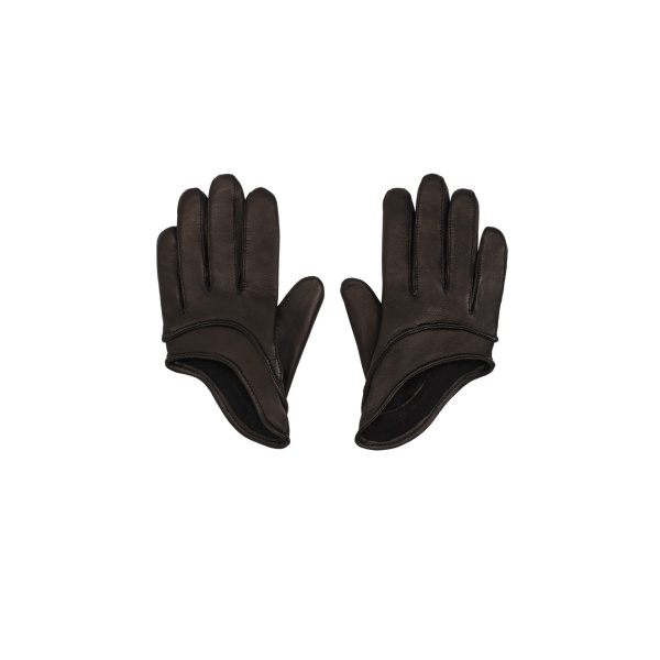 Magda Butrym Short leather gloves in black