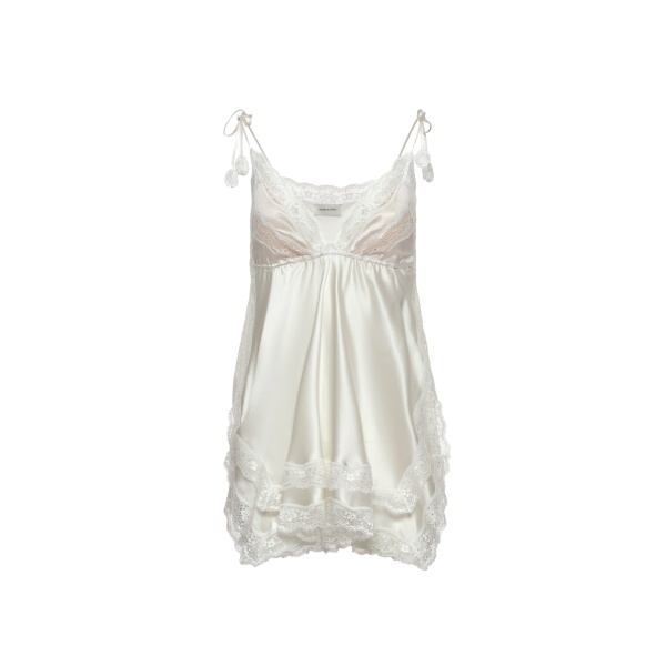 Magda Butrym Silk lace-trim camisole in ivory