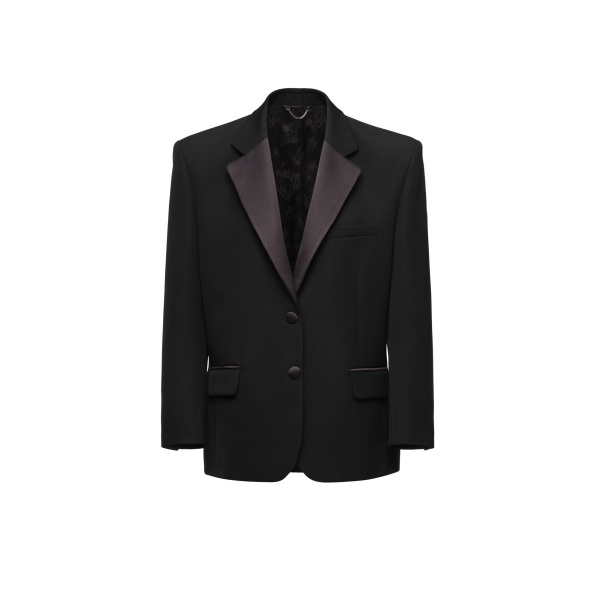 Magda Butrym Single-breasted tuxedo blazer in black
