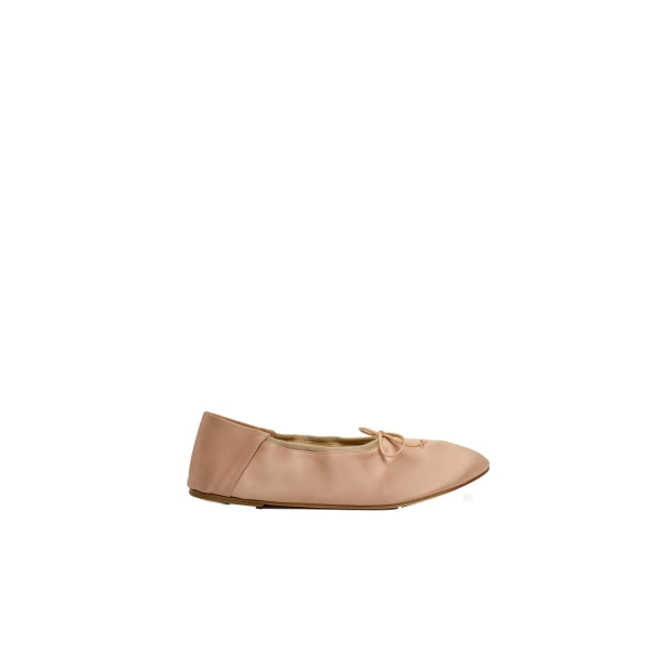 Magda Butrym Soft ballet flats in nude satin