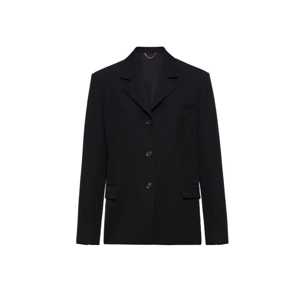 Magda Butrym Straight-cut wool blazer in black