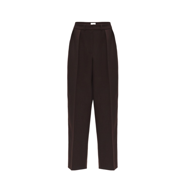 Magda Butrym Straight-leg wool blend trousers in brown
