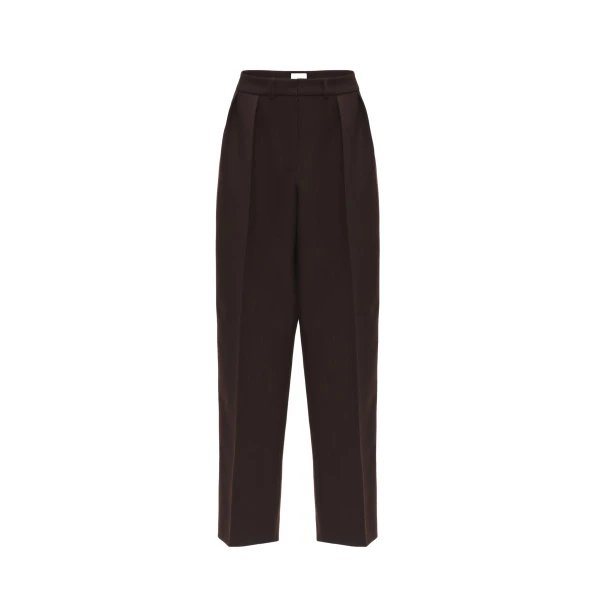 Magda Butrym Straight-leg wool blend trousers in brown