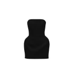 Magda Butrym Strapless mini dress in black