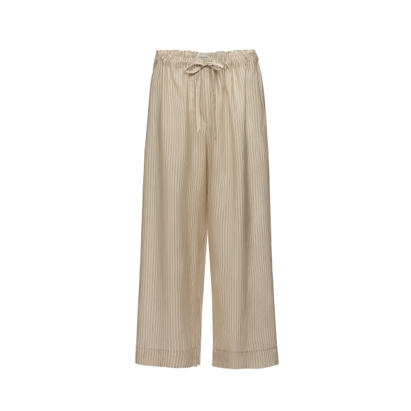 Magda Butrym Striped culotte trousers in beige