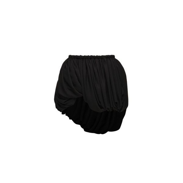 Magda Butrym Twisted bubble mini skirt in black