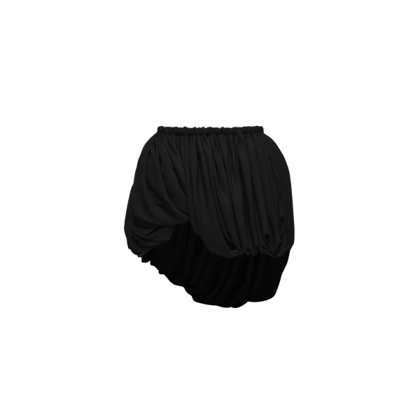 Magda Butrym Twisted bubble mini skirt in black