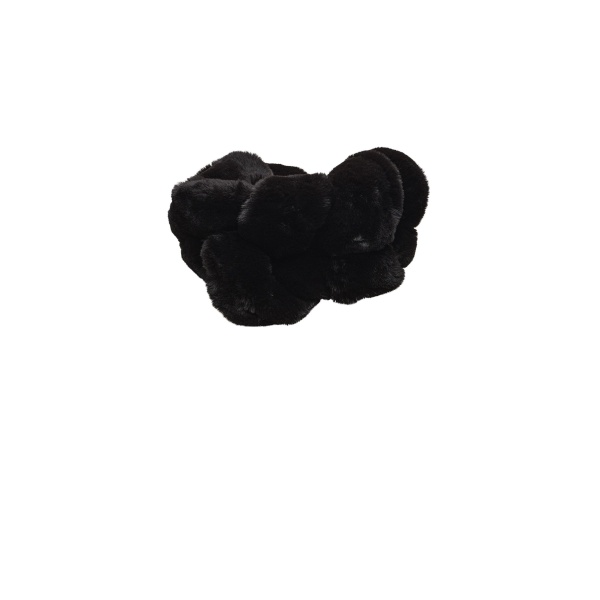 Magda Butrym Twisted faux fur stole in black