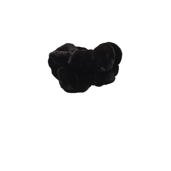 Magda Butrym Twisted faux fur stole in black
