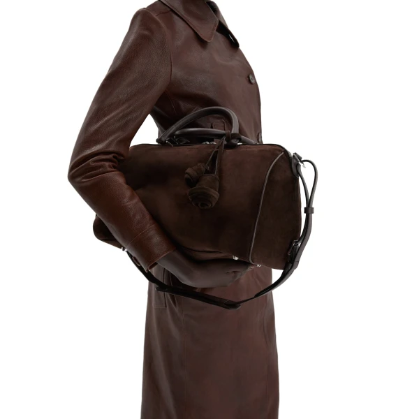 Varsovia bag in brown suede - Image 5