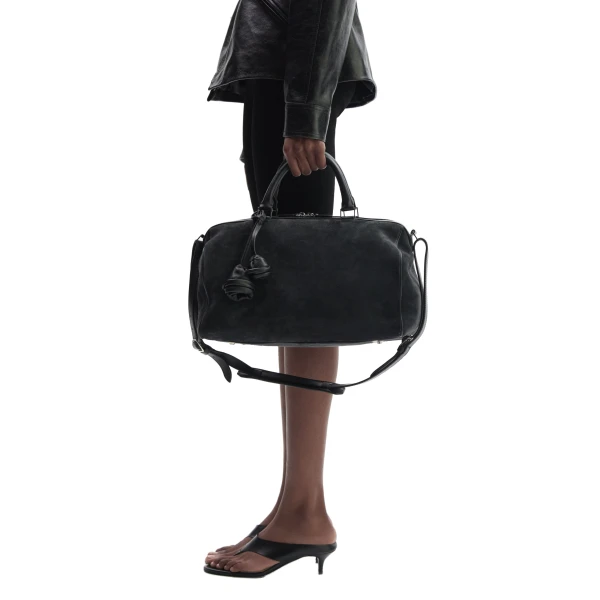 Varsovia bag in grey suede - Image 5