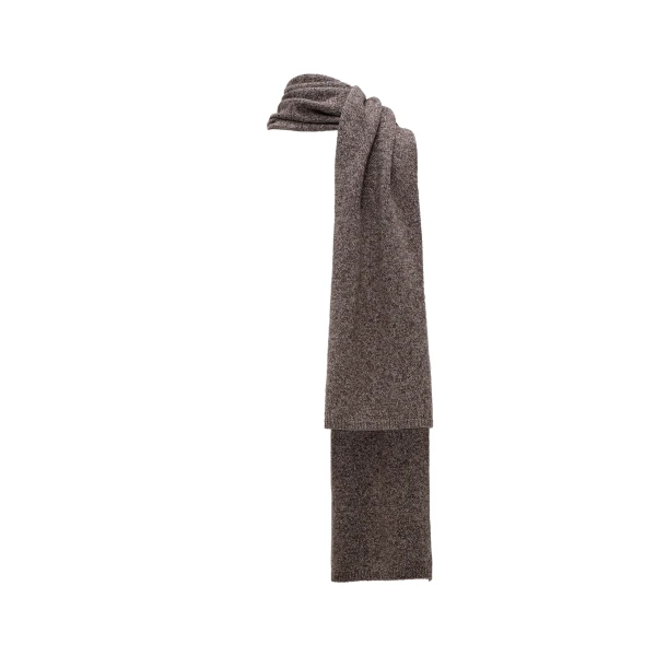 Wool scarf in brown - Image 2