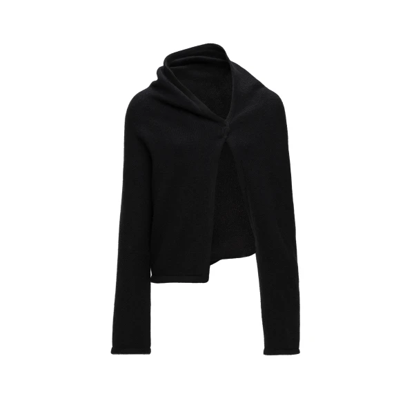 Wrap cardigan in black