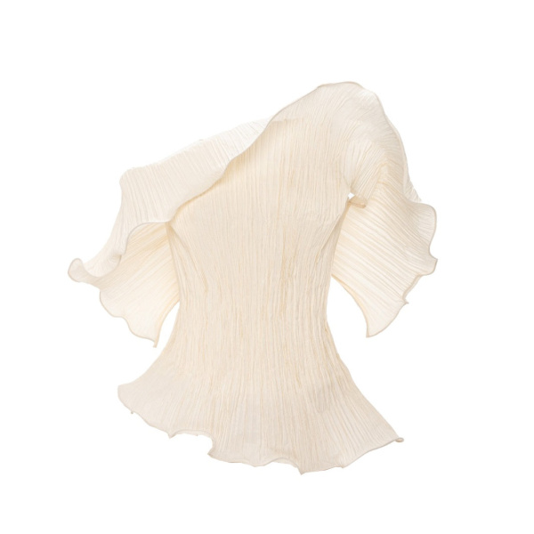 Marmar Halim Off-Shoulder Taffeta Pleated With Wiring Outline Top