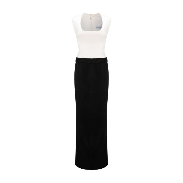 Two-Tone Satin Dress