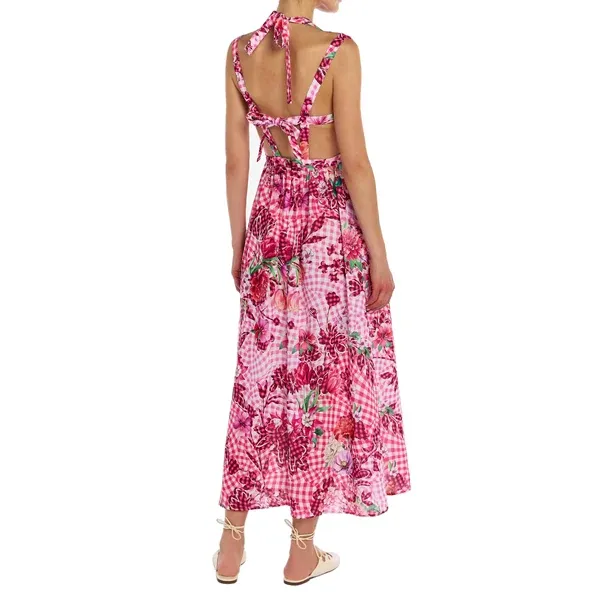 print dress and Mary Katrantzou SS26
