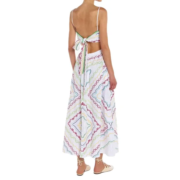 print dress and Mary Katrantzou SS26
