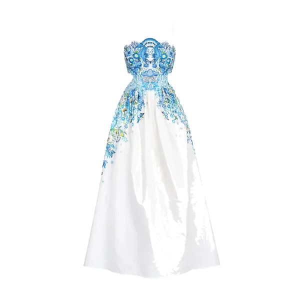 Finley Dress Botanical Blue