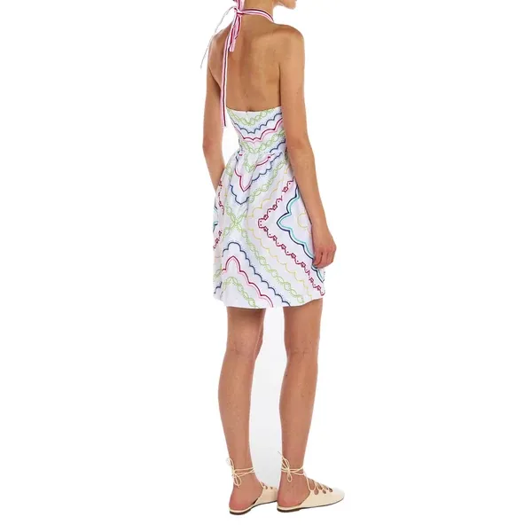 print dress and Mary Katrantzou SS26