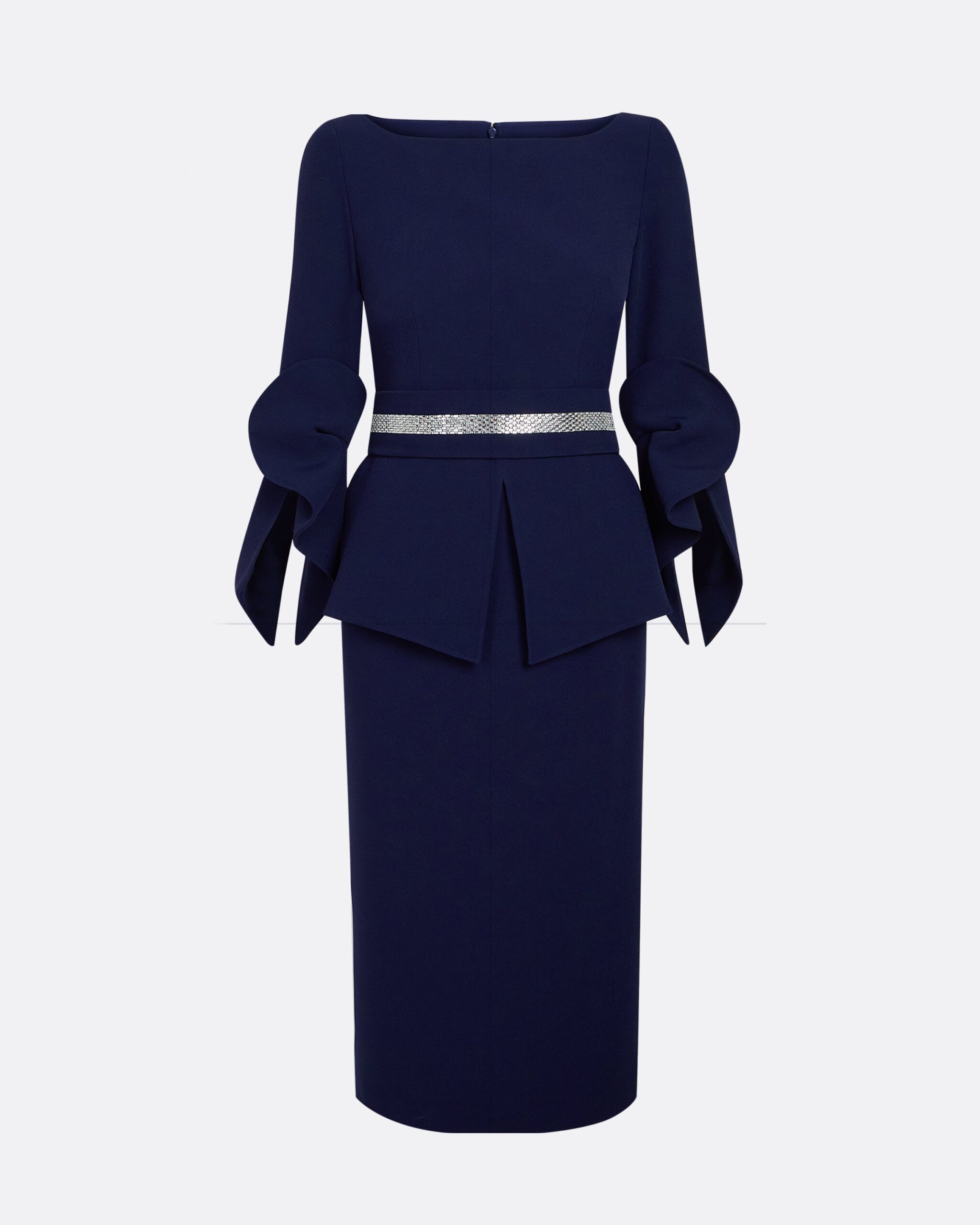 Alondra Azurite Blue Midi Dress