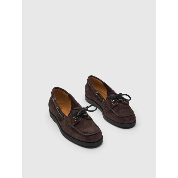 Brown ATP Atelier boat shoes