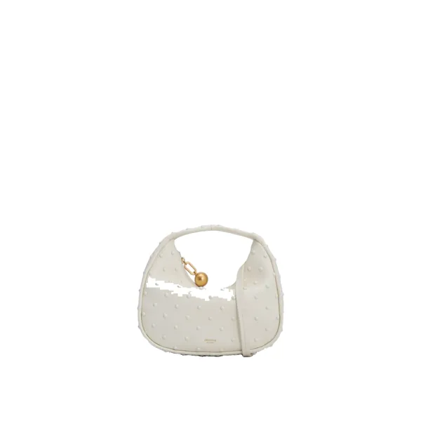 Clara Studded Mini Bag Warm White