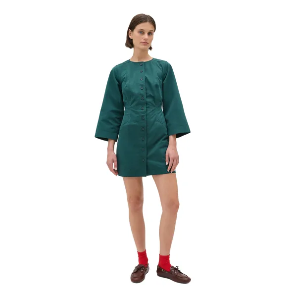 Seam Detail Twill Dress